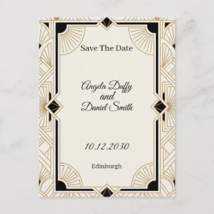 Pastel Wildflower Save the Date Postcard