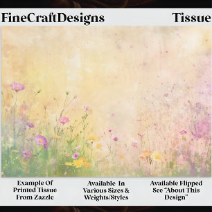 Pastel Wildflower Spring Meadow DZ5L Decoupage Tissue Paper