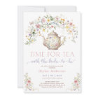 Pastel Wildflower Time for Tea Bridal Shower Party