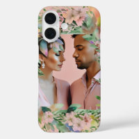 Pastel Wildflower Wedding Engagement Photo Frame
