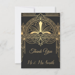 Pastel Wildflower Wedding Thank You Card