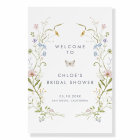 Pastel Wildflower Whimsical Bridal Shower Welcome 