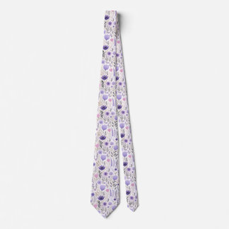 Pastel Wildflowers  Tie