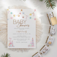 Pastel Winter Wonderland Neutral Baby Shower