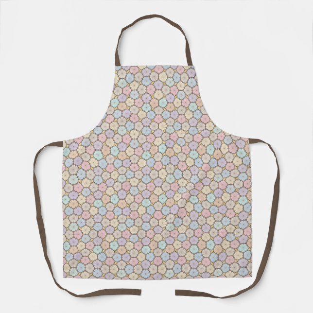 Pastel Wood Slices  Apron (Front)