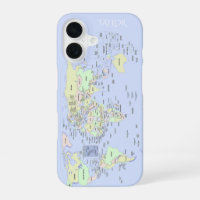 Pastel World Map – Personalised
