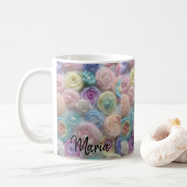 Pastel Yarn Mug (With Donut)