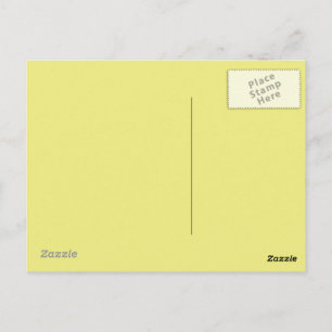 Pastel Yellow  background on a postcard
