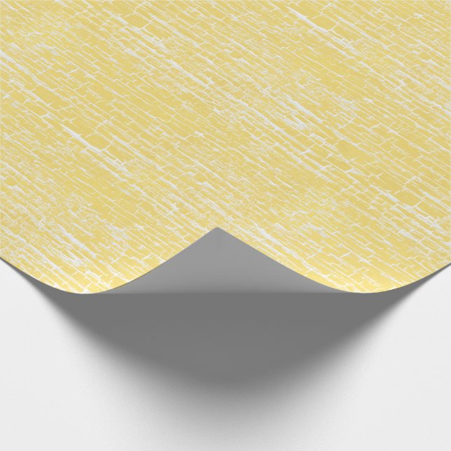 Pastel Yellow Crackle Wrapping Paper (Corner)