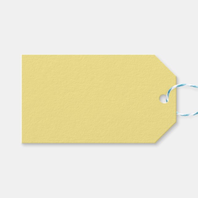 Pastel Yellow Gift Tag (Front (Horizontal))