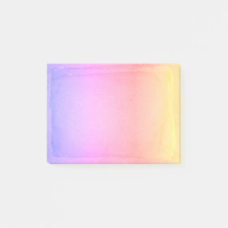 Pastel Yellow Pink Purple Watercolor Ombre Sheets Post-it Notes