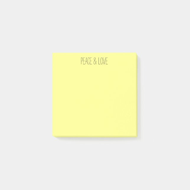 Pastel yellow post-it notes (Front)