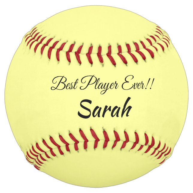 Pastel Yellow Softball (Front)