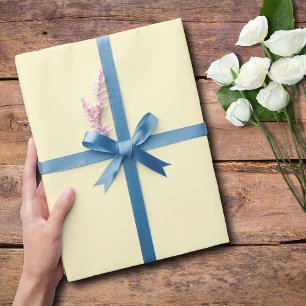 Pastel Yellow Solid Colour Classic Elegant Wrapping Paper