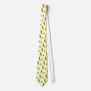 Pastel Yellow Stiletto and French Macaroons Art Tie