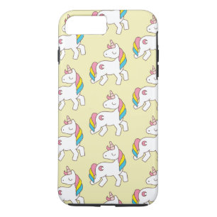 Pastel Yellow Unicorn Pattern iPhone 8 Plus/7 Plus Case