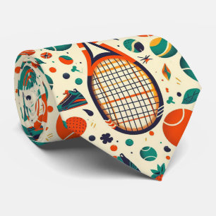 Pastel Yellow 🎾Vintage Tennis Delight🎾 Tie