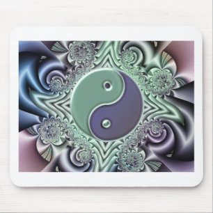 Pastel Yin Yang Mouse Mat