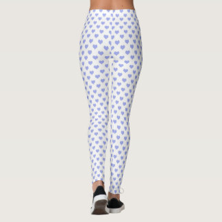 Pastelcore heart pattern leggings