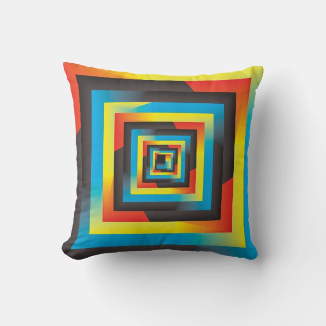 pastell colour square game cushion (Front)