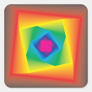 pastell colour square game sticker