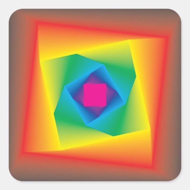 pastell colour square game sticker (Front)