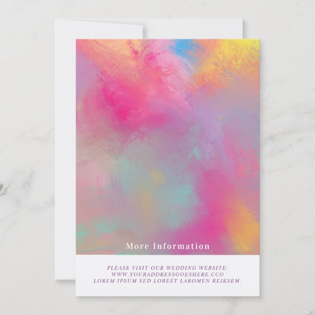 Pastell Minimal Pastel Passion Invitations Linear (Front)