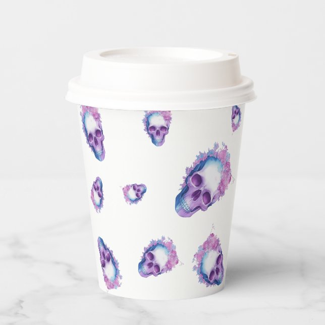 Pastelloween Skulls Paper Cups (Front)