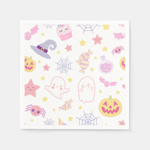 Pasteloween Cute Halloween Paper Napkin