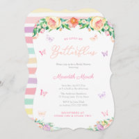 Pastels Butterflies Garden Bridal Shower Party