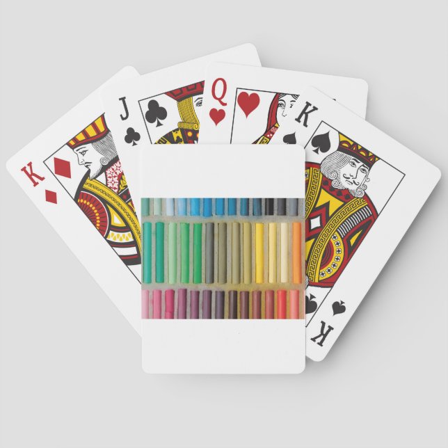 pastels cretaceous about color playing cards (Back)