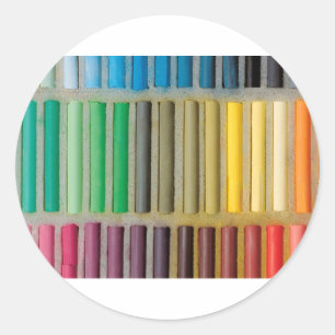 pastels cretaceous about colour classic round sticker