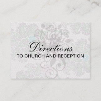 pastels spring floral damask enclosure card