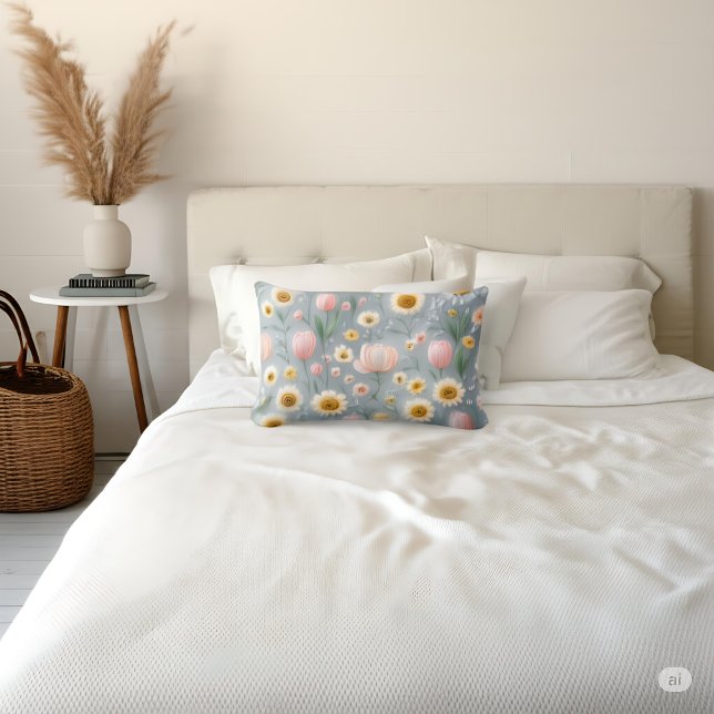 Pastelwildflower Lumbar Cushion (Creator Uploaded)