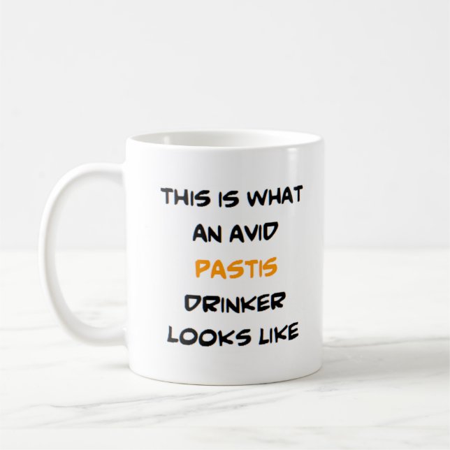 pastis drinker, avid coffee mug (Left)