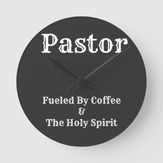 Pastor Acrylic Wall Clock (Front)