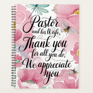 ✝️Pastor and Pastor's Wife Appreciation Gift Names Planner
