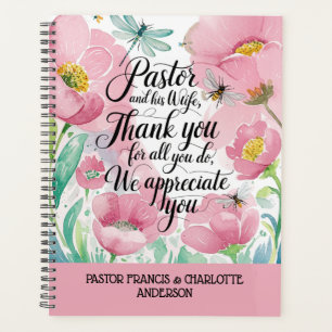 ✝️Pastor and Pastor's Wife Appreciation Gift Names Planner