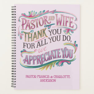 ✝️Pastor and Pastor's Wife Appreciation Gift Names Planner