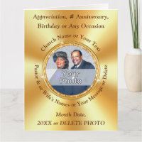 Pastor Anniversary Cards, Birthday, Retirement...