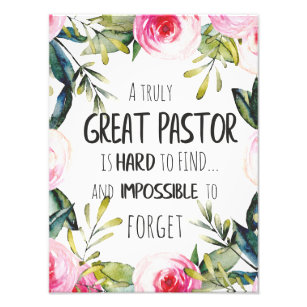 Pastor appreciation Gift Pastor Thank you quote Photo Print