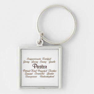Pastor Attributes Key Ring