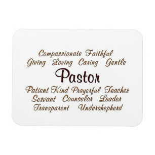 Pastor Attributes Magnet