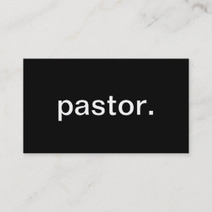 Pastor Business Card