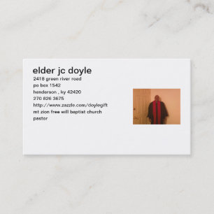 pastor business card