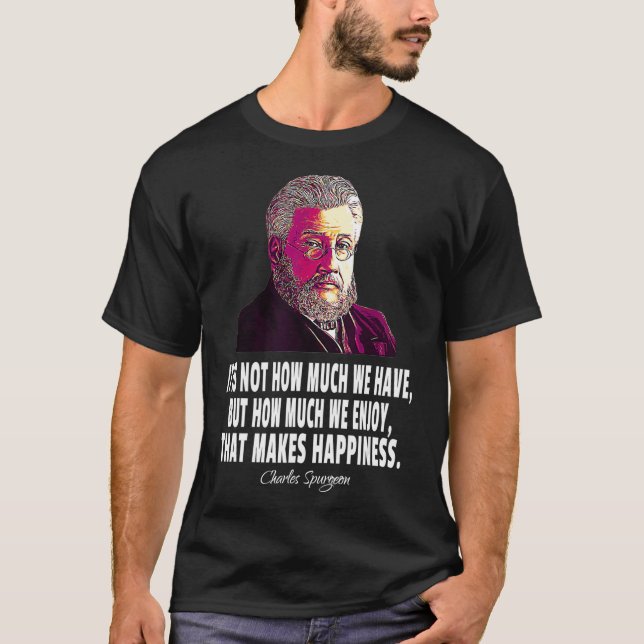 Pastor Christian Preacher Charles Spurgeon  T-Shirt (Front)