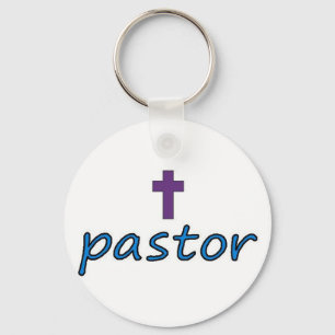 Pastor Cross2 Key Ring