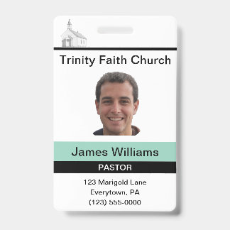 Pastor Custom Badge ID Badge