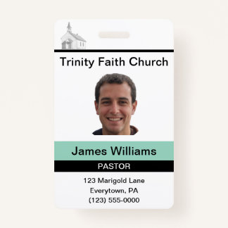 Pastor Custom Badge ID Badge