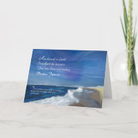 Pastor Custom Name Religious Father's Day Ocean